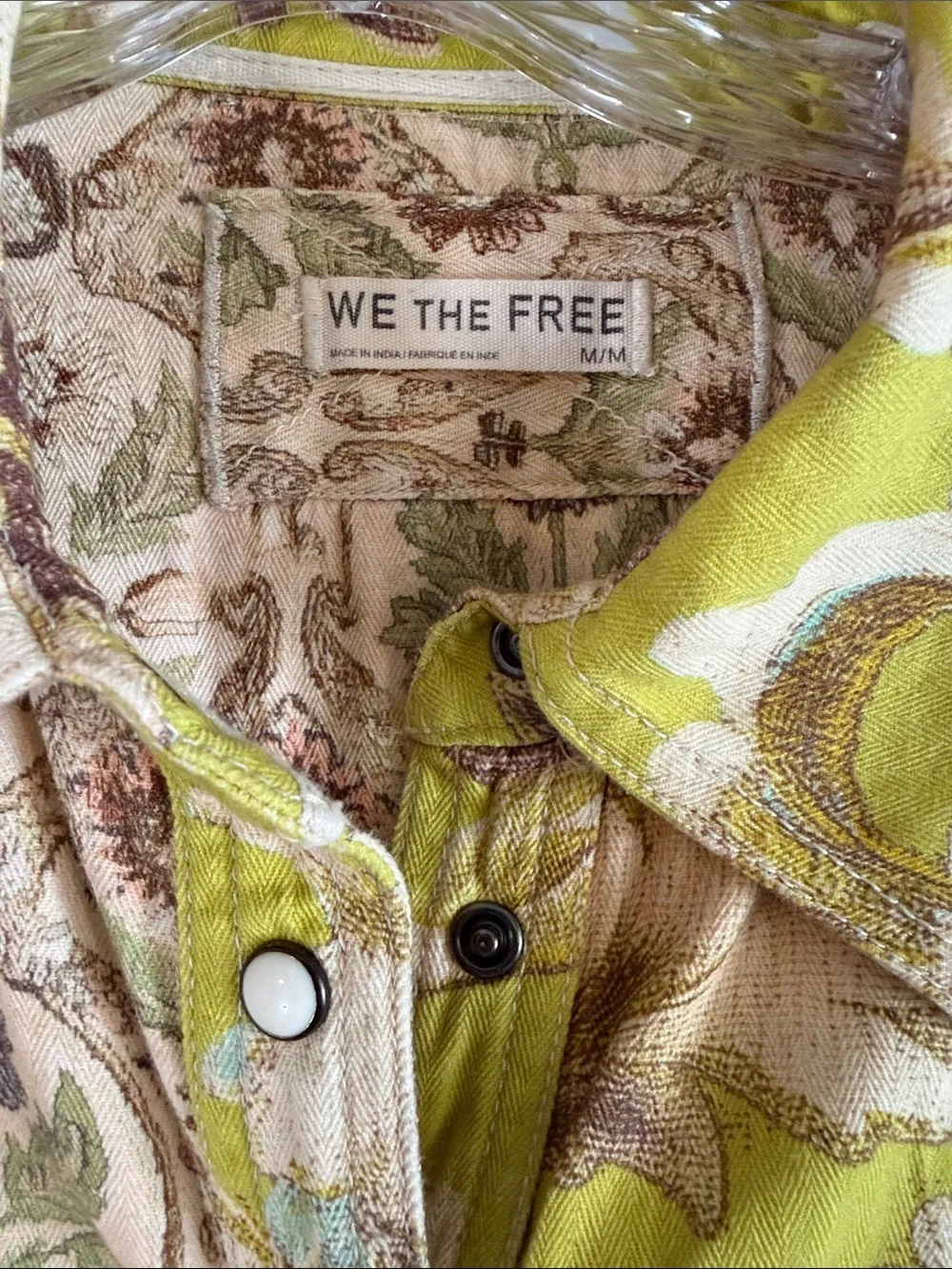 The Free People Green Floral Patchwork Tunic / Jacket/ Dress